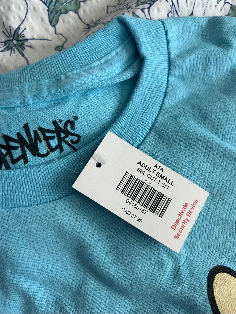 Spencer’s Blue Cat Graphic Pet-Themed T-Shirt